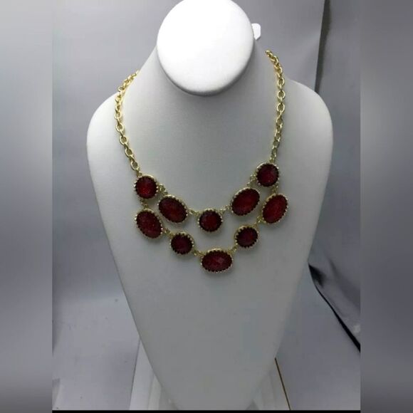 ANN TAYLOR FACTORY SPARKLE GEM LAYER NECKLACE 18"+3" NWT - Picture 1 of 11